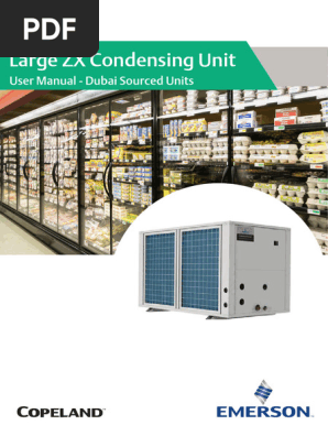 Application User Manual - Copeland ZXD Condensing Units (MEA