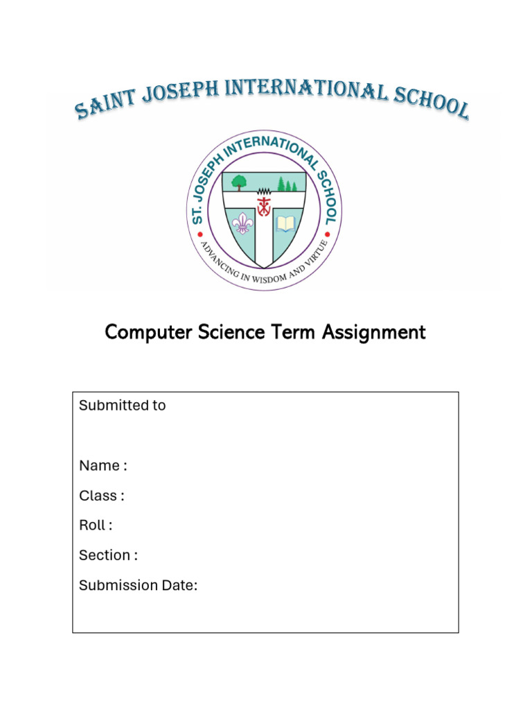 Computer Science Term Assignment Guide | PDF