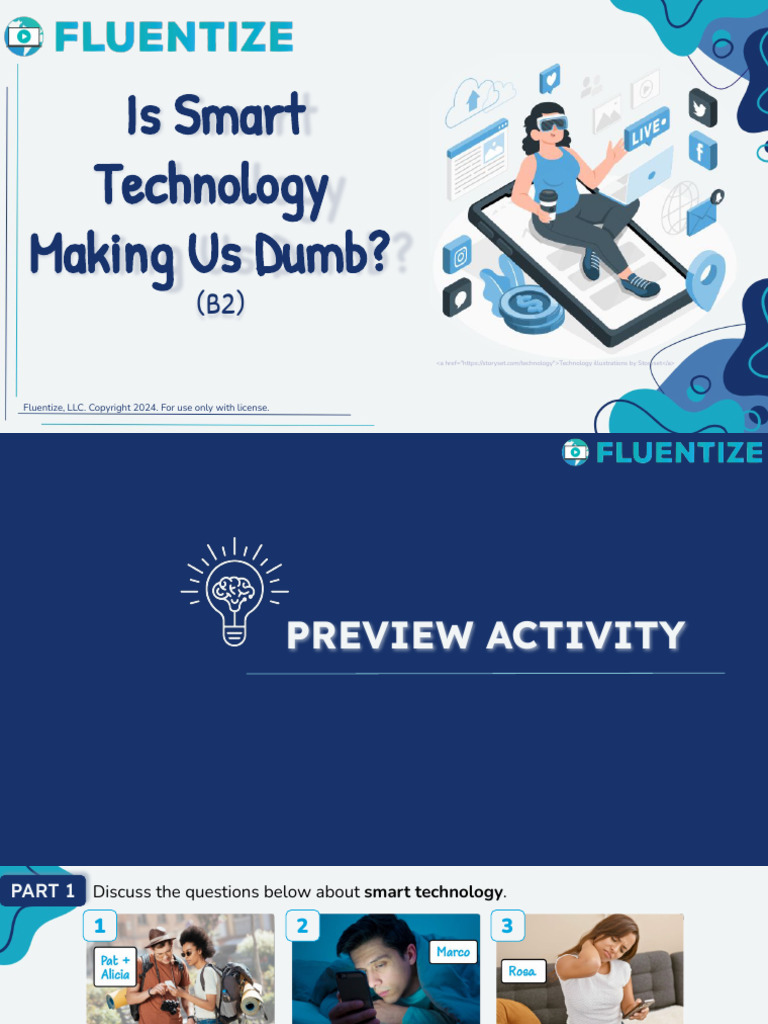 Is Smart Technology Making Us Dumb? (B2) | PDF | Child Development ...