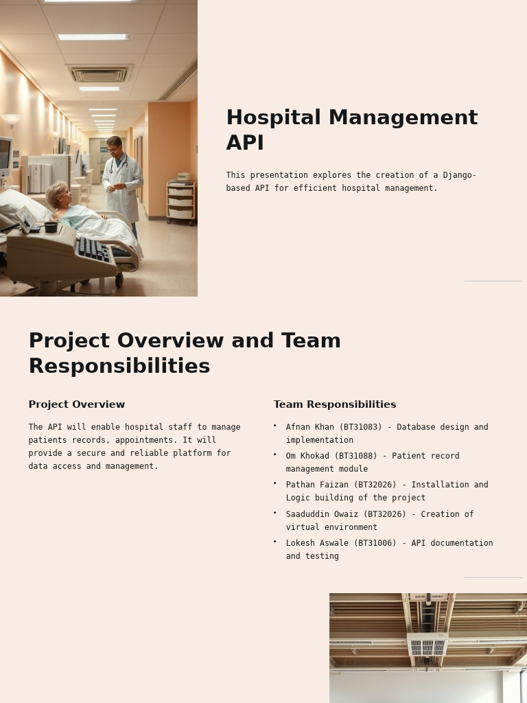 Django API for Hospital Management | PDF