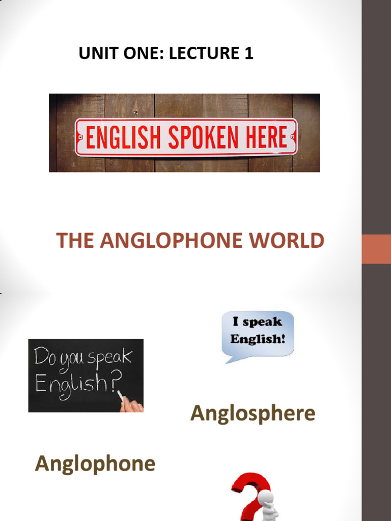 CEX 1 - Locating The Anglophone World | PDF | English Language | Human ...