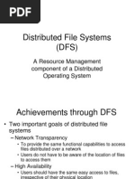 Distributed File Systems (DFS) : A Resource Management Component of A Distributed Operating System