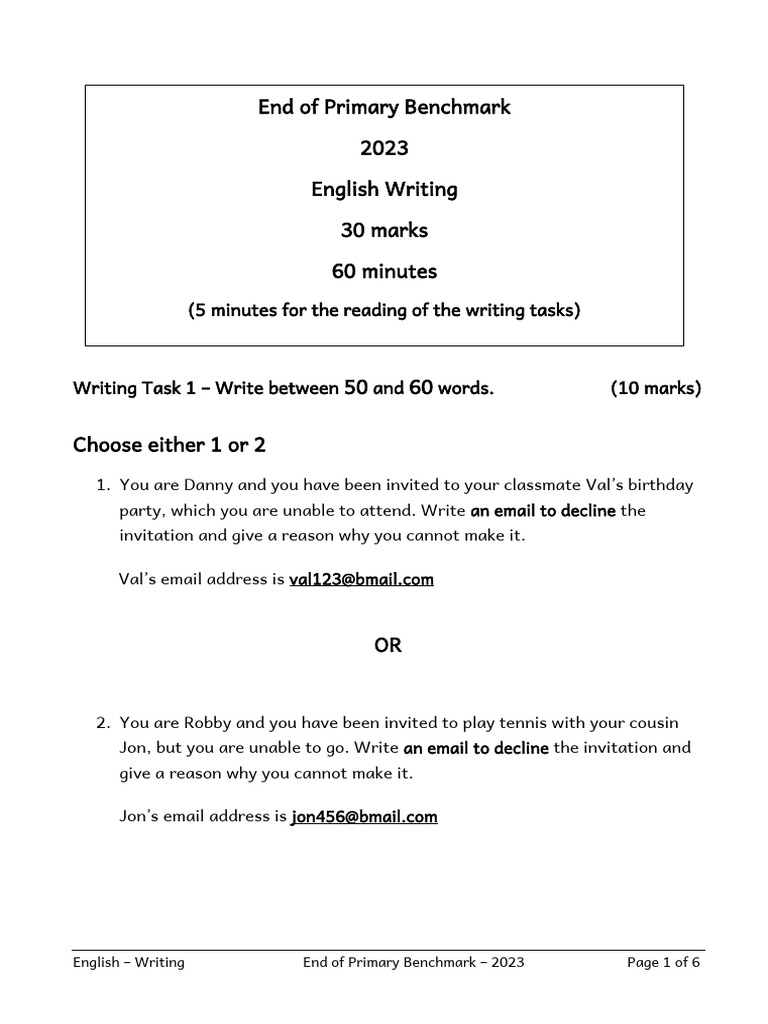 Bm 2023 Writing Student S Paper Session 1 Pdf