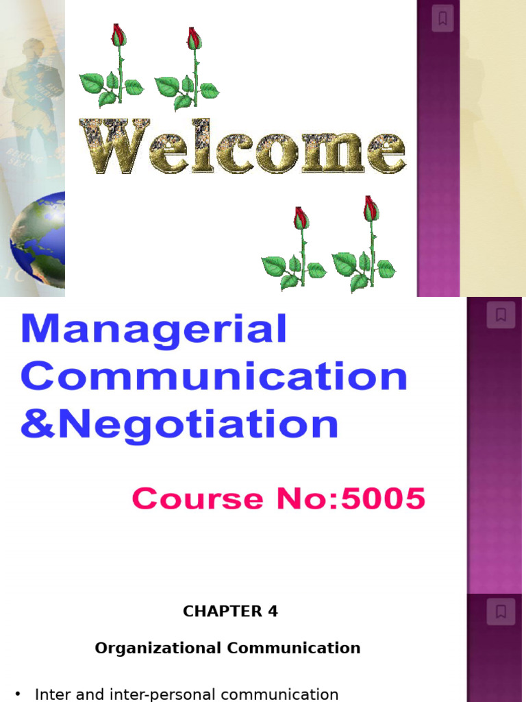 Chapter 4 Organizational Communication Pdf