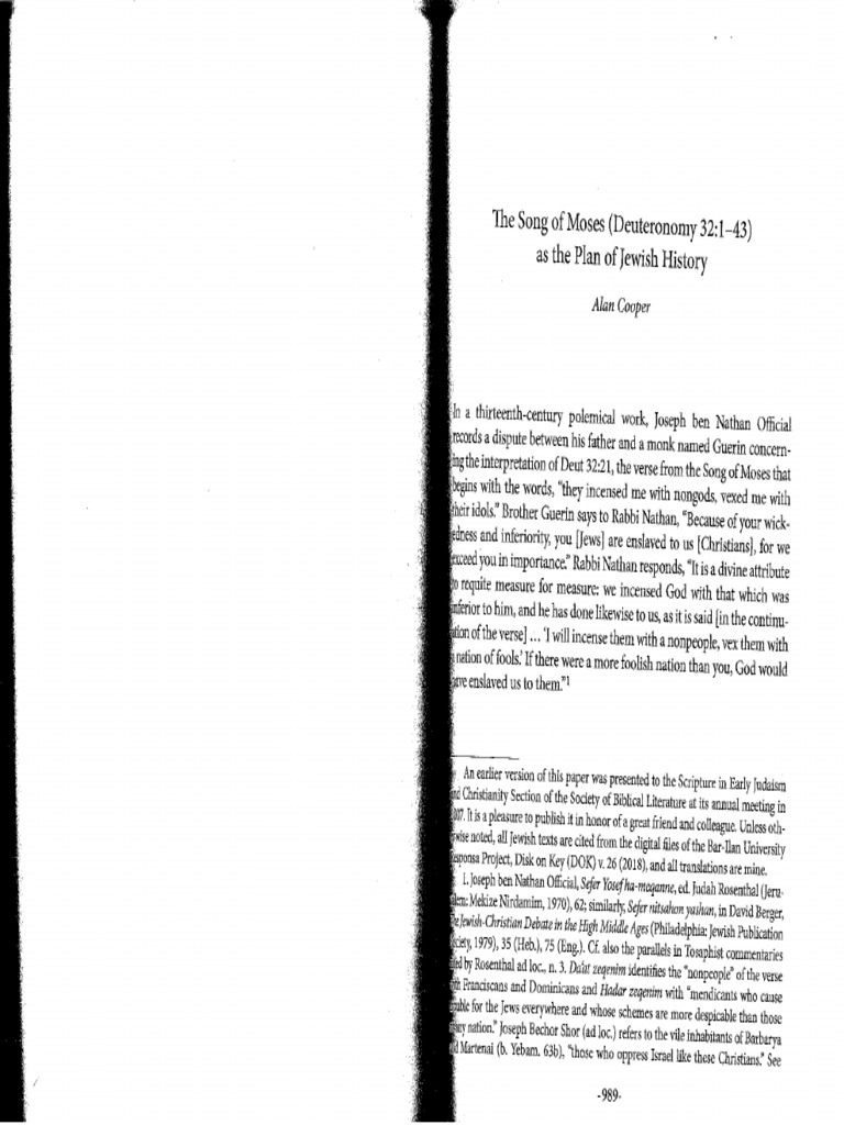 Deut Cooper Song Of Moses Pdf