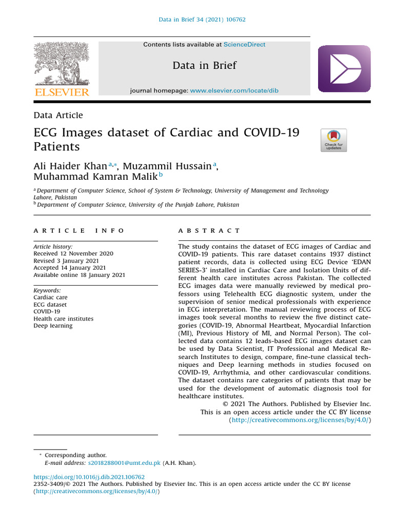 1 s2.0 S2352340921000469 Main | PDF | Myocardial Infarction ...