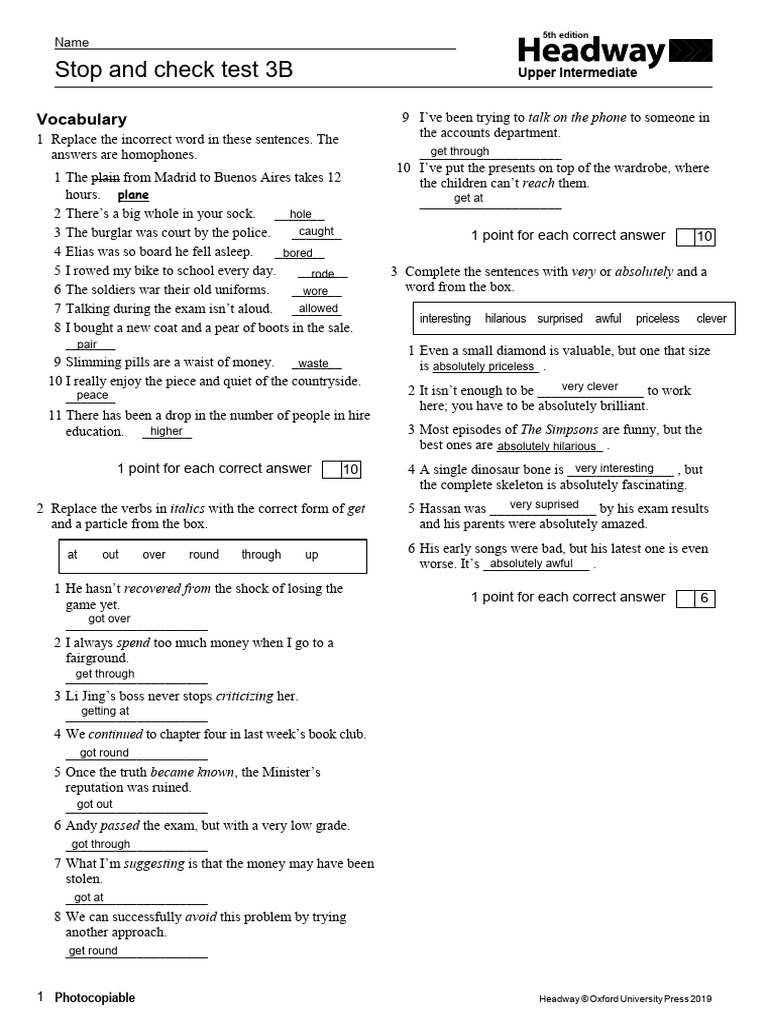 Rev Adv Ii Partial | PDF | Linguistics | Grammar