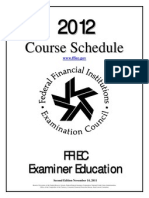 Fedres 2012 Course Schedule