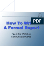 How To Write Report