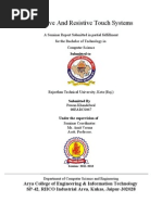 Download Seminar Report Capacitive Resistive Touch Systems by Rahul Chhiber SN85322799 doc pdf