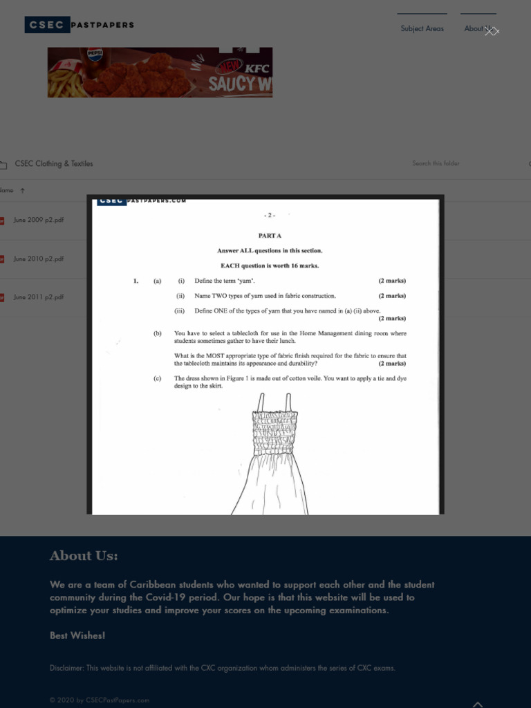 csec-clothing-textiles-past-papers-pdf