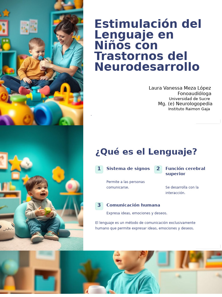 Charla Estimulacion Del Lenguaje | PDF | Autismo | Aprendizaje
