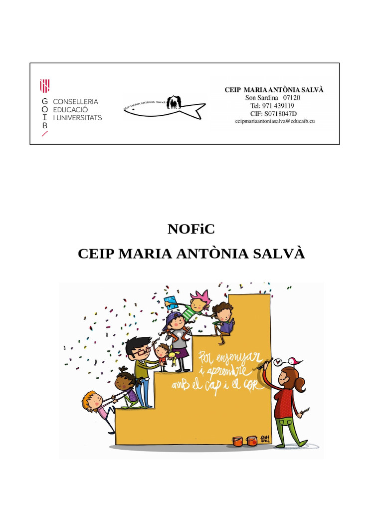 NOFiC CEIP Maria Antònia Salvà | PDF