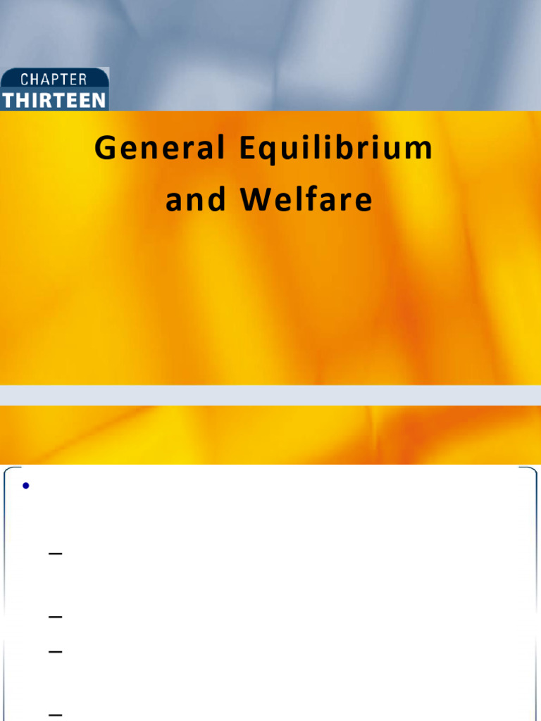 General Equilibrium and Production Analysis | PDF | Welfare Economics ...
