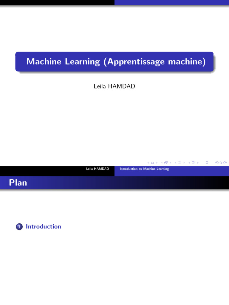Introduction au Machine Learning | PDF | Apprentissage automatique ...