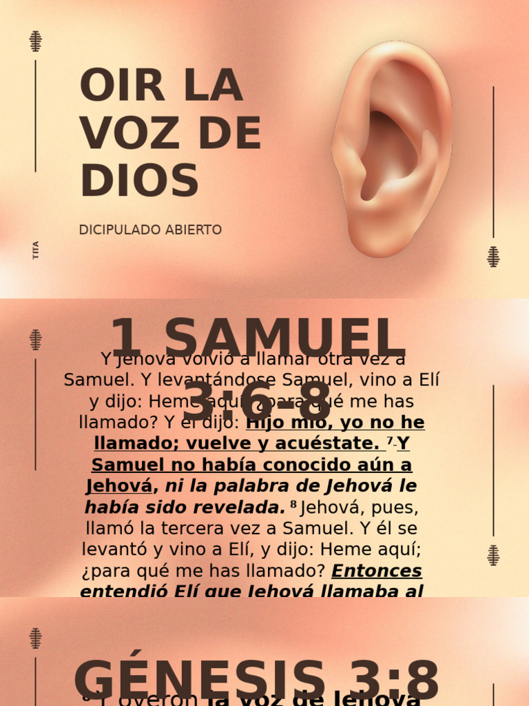 Escuchando la Voz de Dios | PDF
