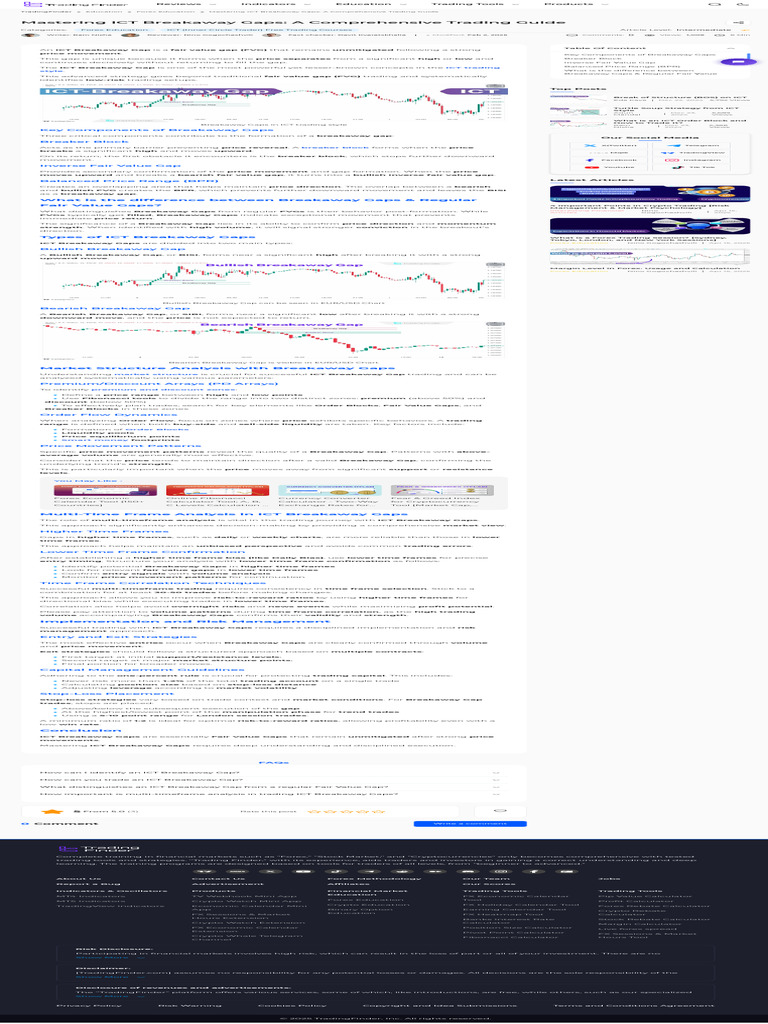 ICT Breakaway Gaps Successfully - Complete Guide1 | PDF | Foreign Exchange  Market | Bias