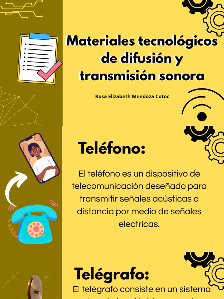 Materiales de Difusión Sonora y Telecomunicaciones | PDF