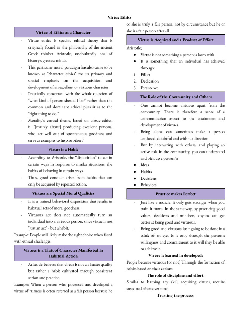 Virtue Ethics | PDF | Virtue | Happiness