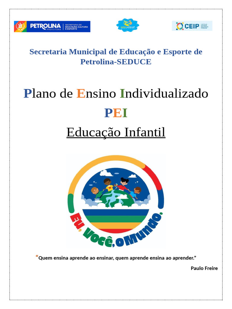 Plano de Ensino Individualizado 2025 | PDF | Cognição | Aprendizado