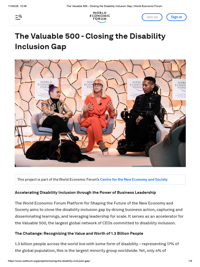 Closing the Disability Inclusion Gap | PDF | Social Exclusion | World ...