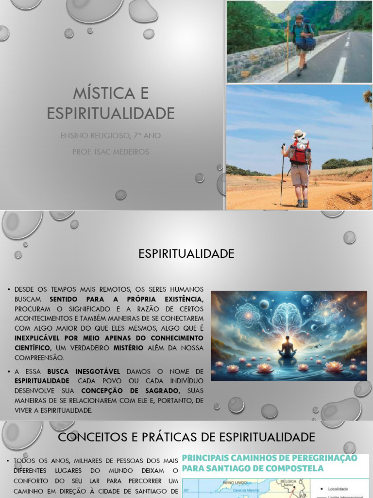 Mística e Espiritualidade no 7º Ano | PDF | Peregrinação | Santiago de ...