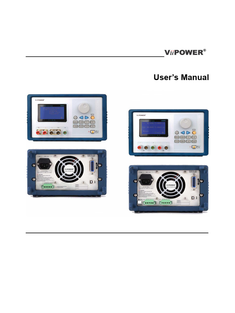 K Series Programmable DC Power Supply Manual | PDF | Power Supply ...