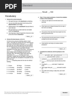 Unit 4 Standard Test: Vocabulary & Grammar | PDF