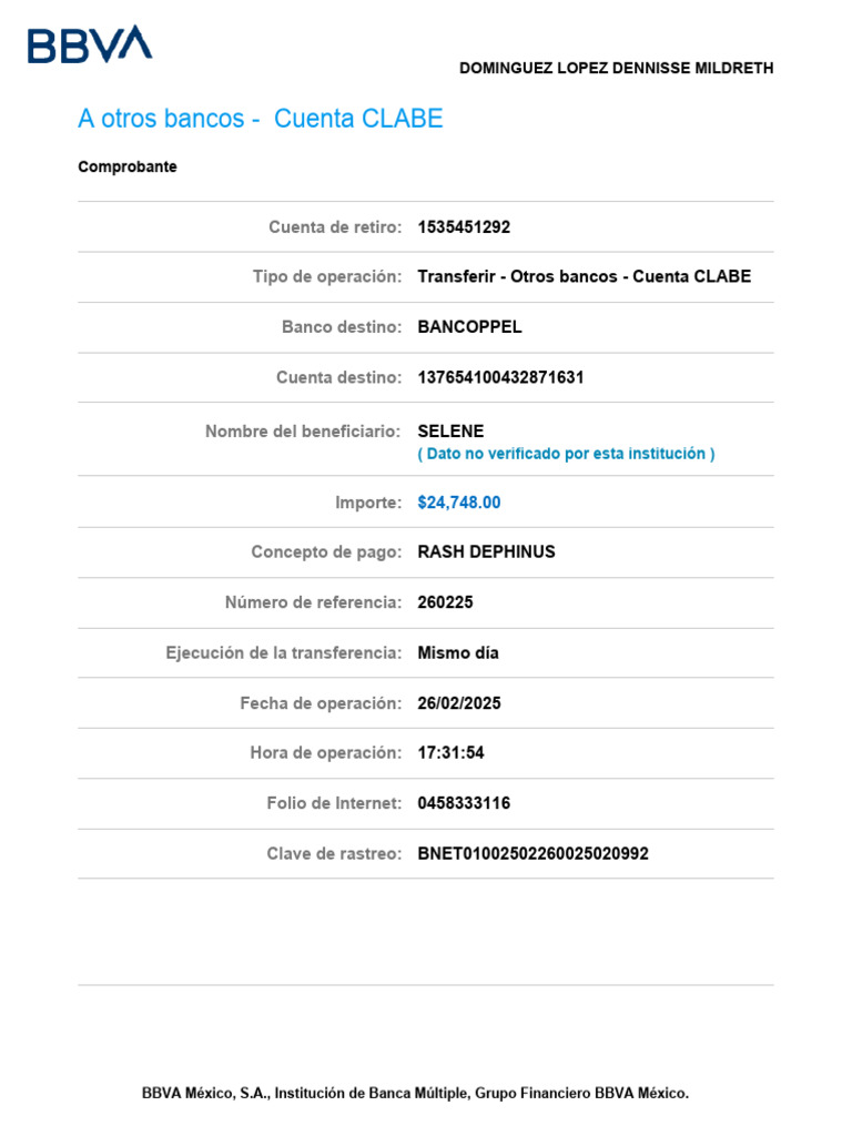 A Otros Bancos - Cuenta CLABE | PDF