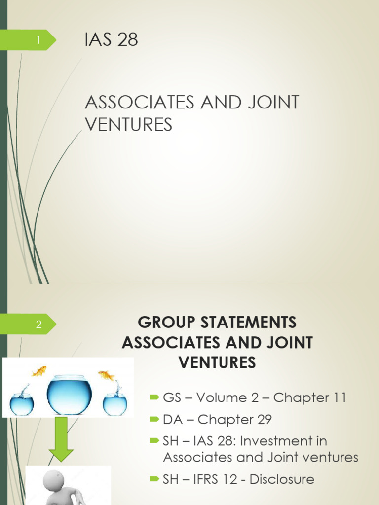 IAS 28: Associates & Joint Ventures Guide | PDF | International ...