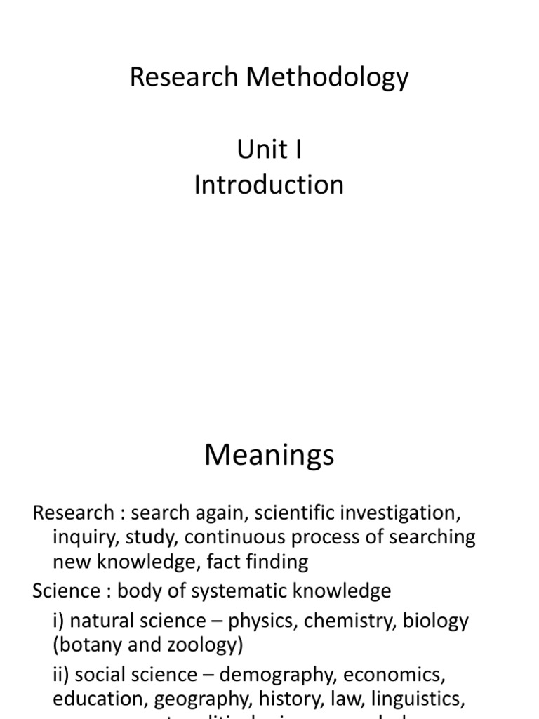 Understanding Research Methodology Basics | PDF | Level Of Measurement ...