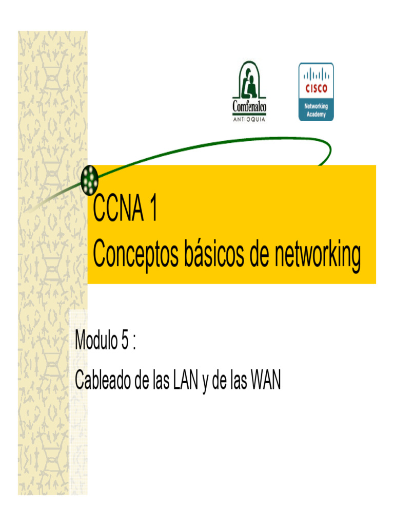 Cableado LAN y WAN en Redes Ethernet | PDF | Conmutador de red | Red de ...