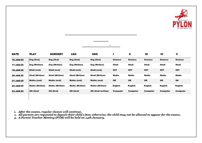 Date sheet-FA-4 | PDF