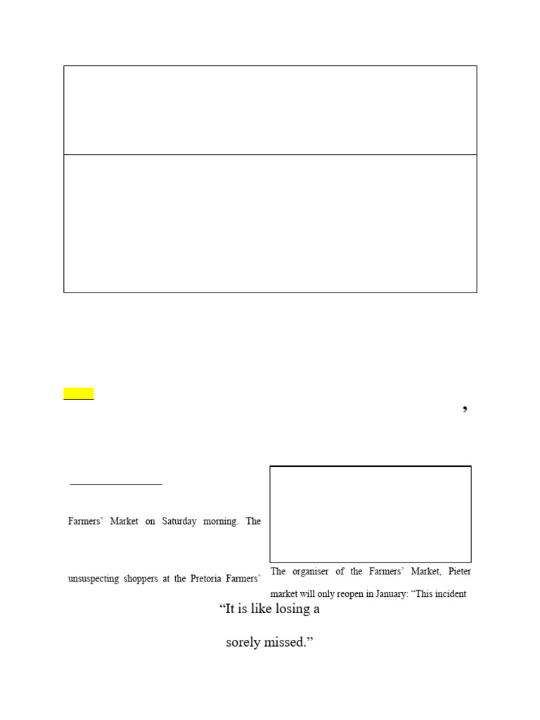 Pretoria Market Tragedy Nine Dead Pdf