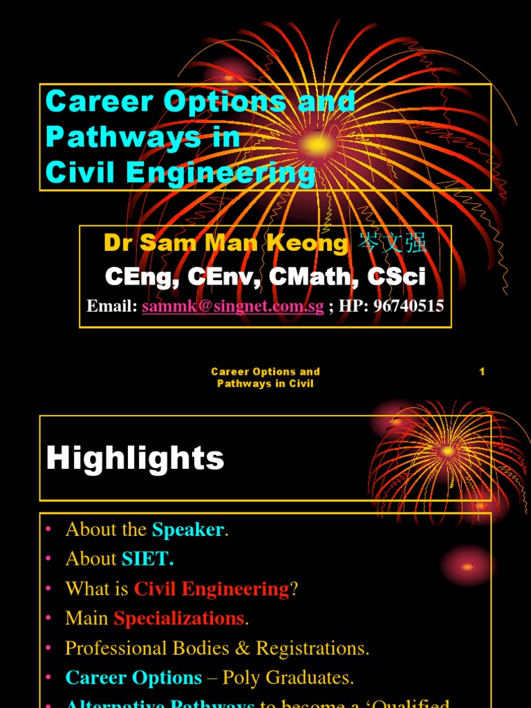 Civil Engineering Career Pathways | PDF | Civil Engineering | Science ...