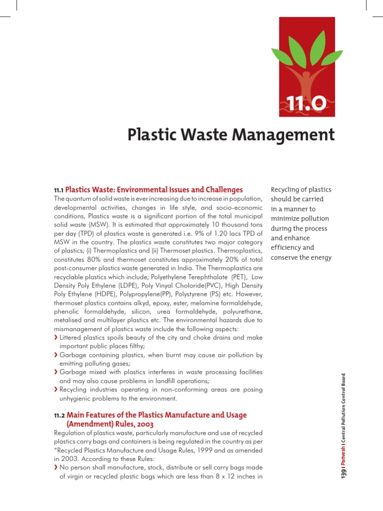 Plastic Waste Management in India | PDF
