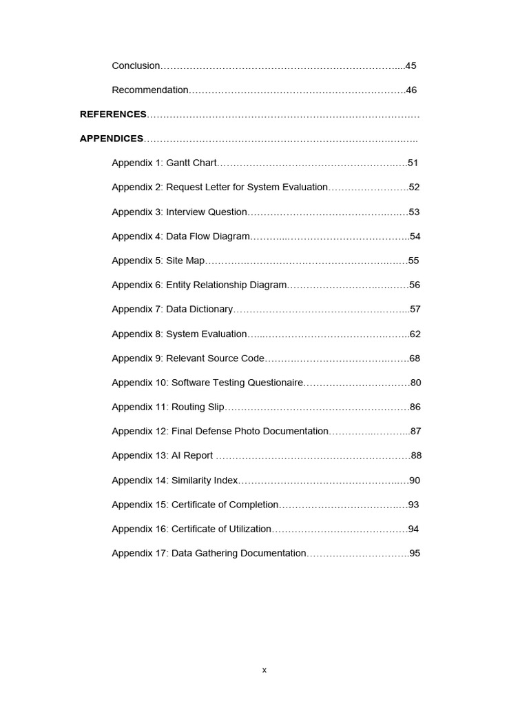 Dagdag Appendices | PDF