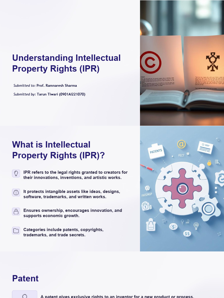 Understanding Intellectual Property Rights IPR Compressed | PDF