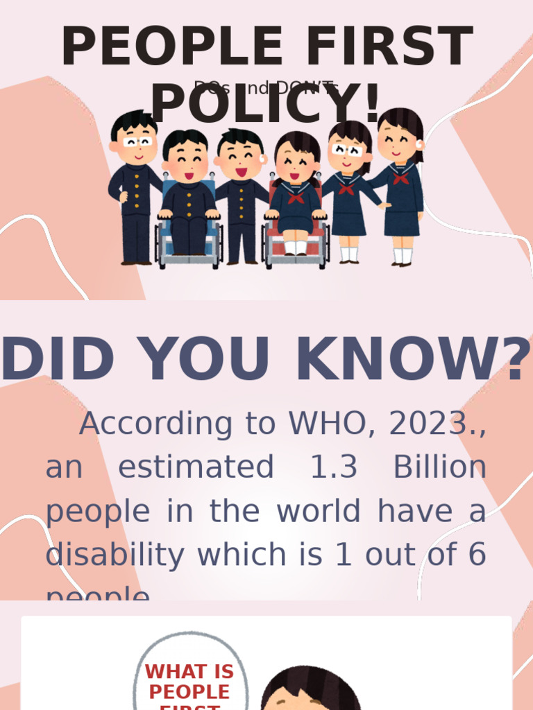 People First Policy Guidelines | PDF