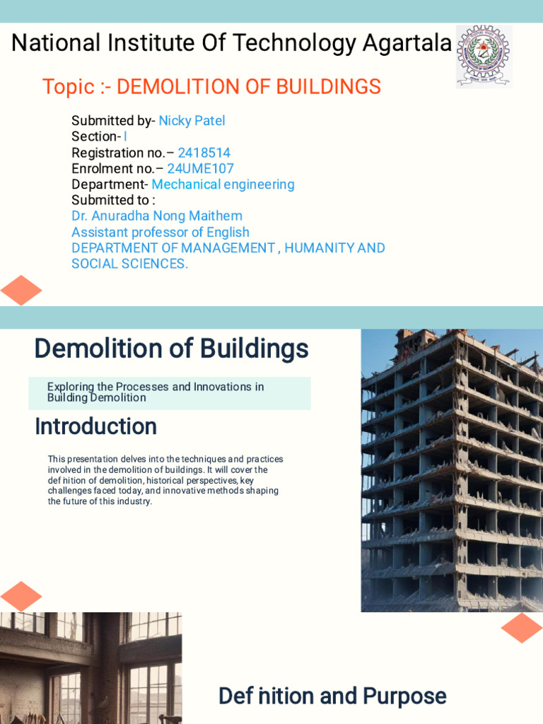 Building Demolition Techniques Explained | PDF | Demolition | Natural ...