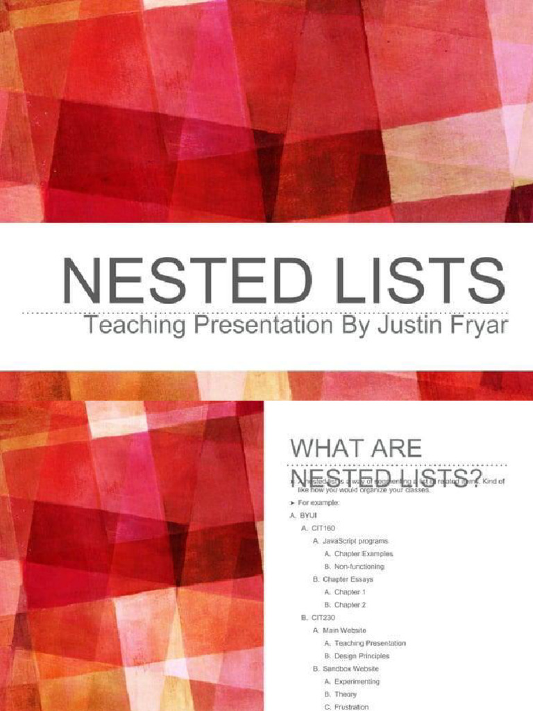 nested list | PDF