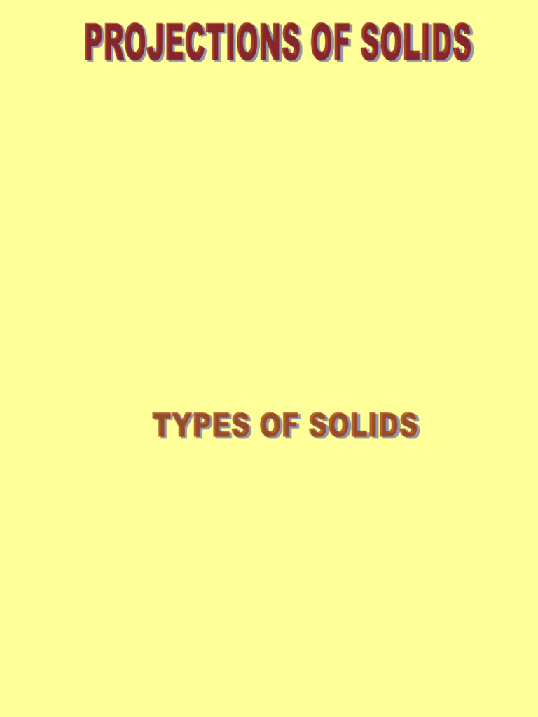 Understanding Projections of Solids | PDF | Triangle | Geometric Objects