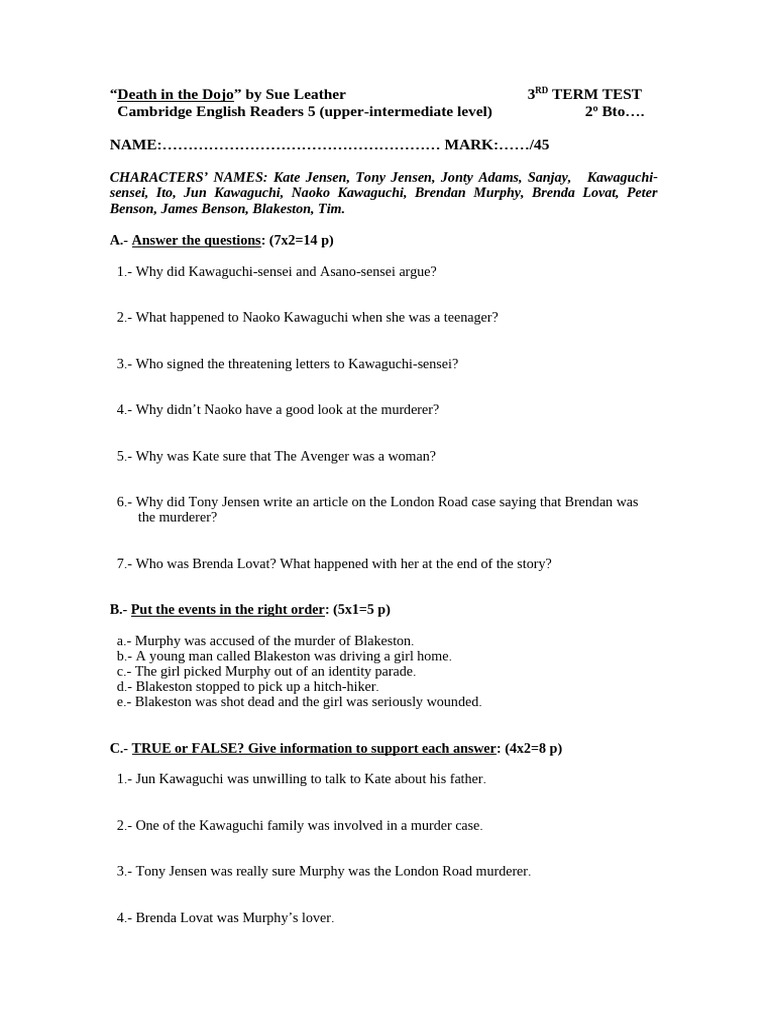 Brendan's Threatening Letters Explained | PDF
