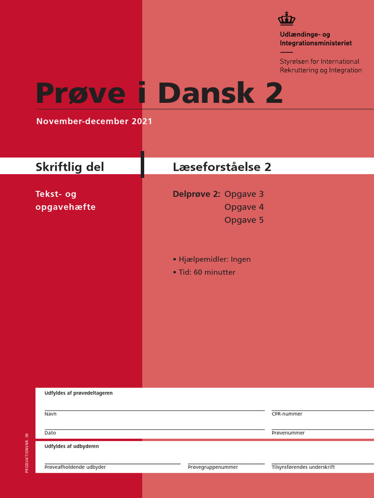 PD2 - Læseforståelse 2 | PDF