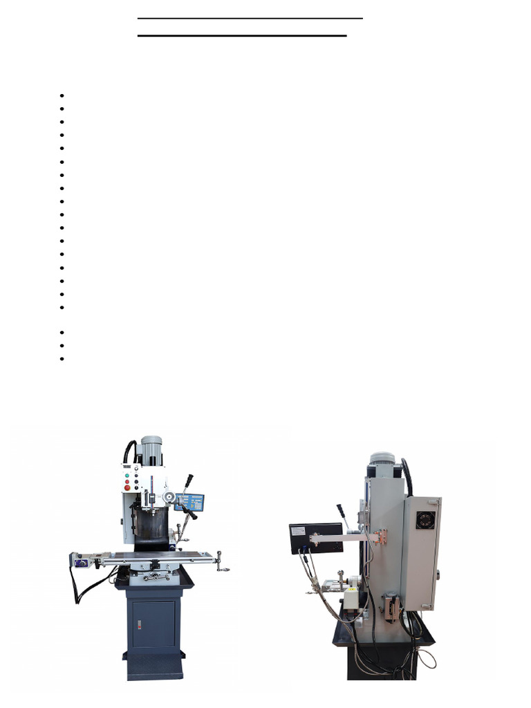 OE-840VT Milling Machine Pricing | PDF | Metalworking | Manufactured Goods