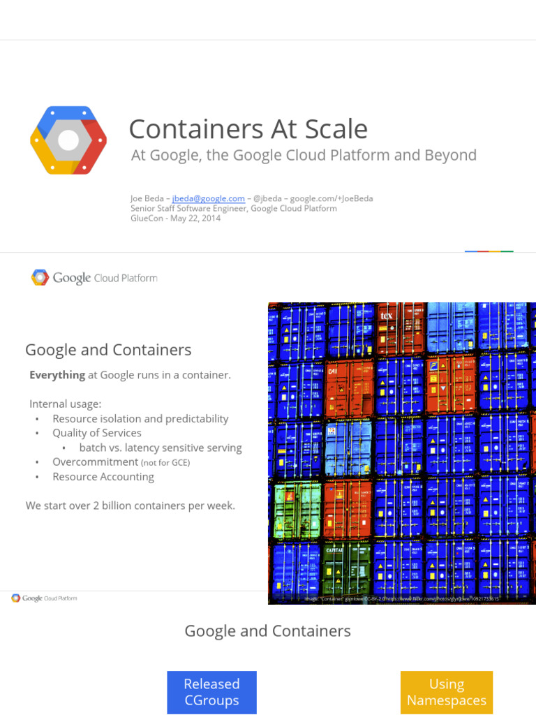 Google Cloud Containers Overview | PDF | Cloud Computing | Computer Cluster