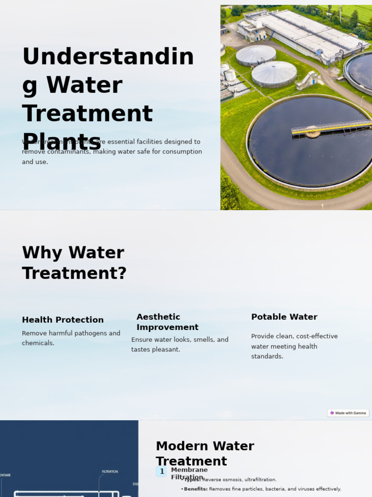 Water Treatment Plant Pdf Water Purification Sewage Treatment