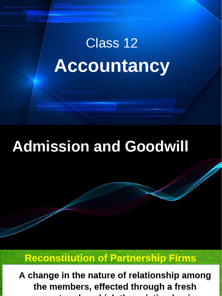 Goodwill in Partnership Accounting | PDF | Debits And Credits ...