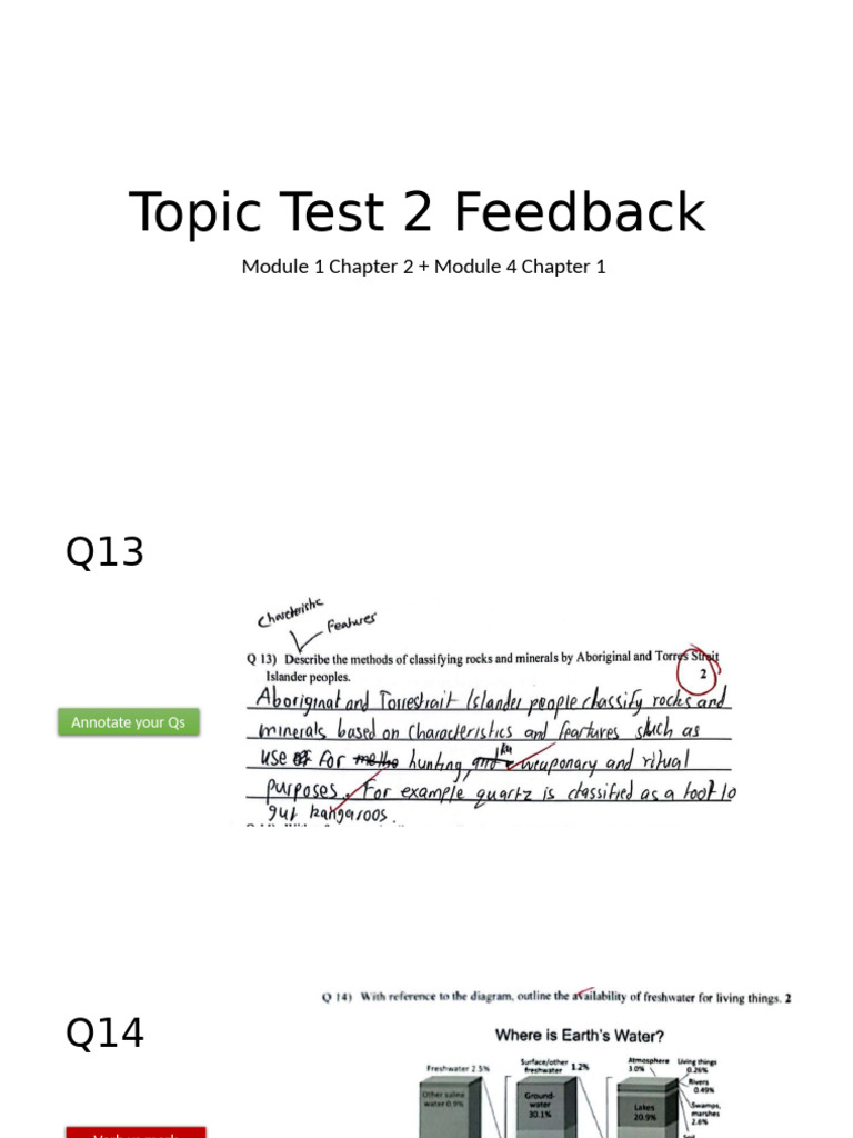 HSC Test 2 Feedback and Tips | PDF