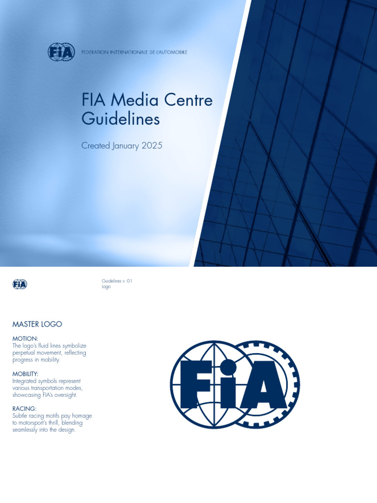 FIA Media Centre Branding Guidelines | PDF | Printing | Graphic Design